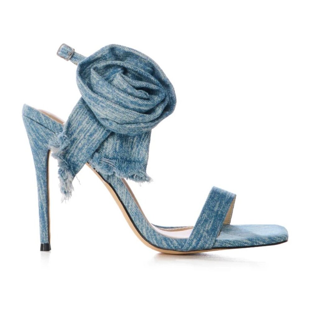 Azalea Wang denim heels